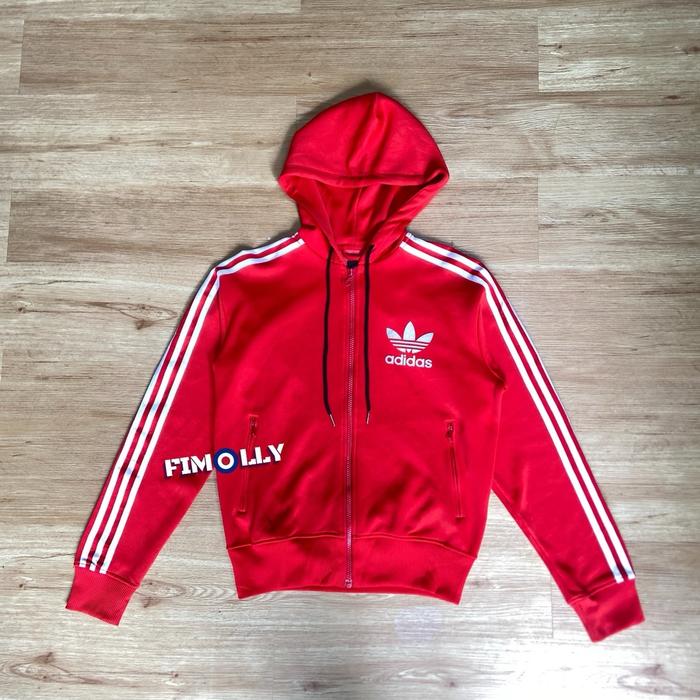 Tracktop Adidas firebird Red hooded