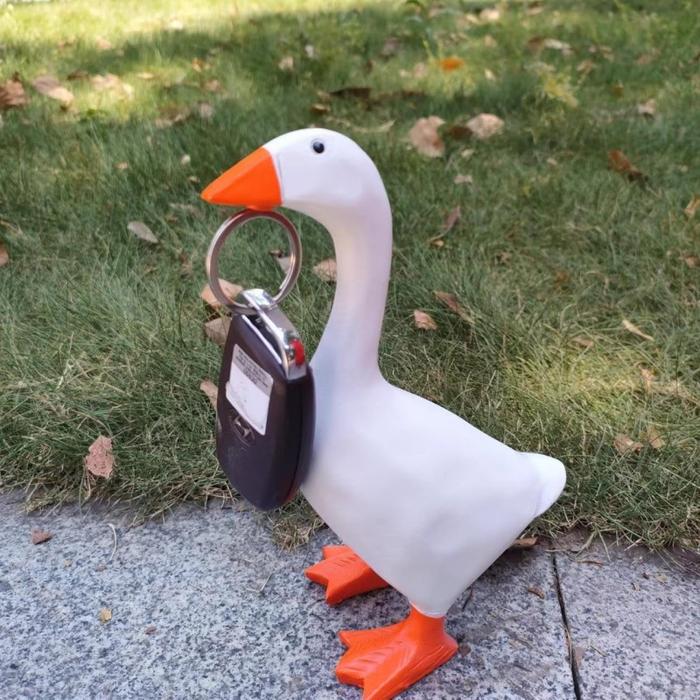 Sucking Ferromagnetic Statue Swan Figurine Sucking Key Scissors Home