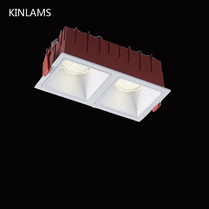 Ceiling Spots Downlight Cob Bold  Double Head Embedded Spotlight