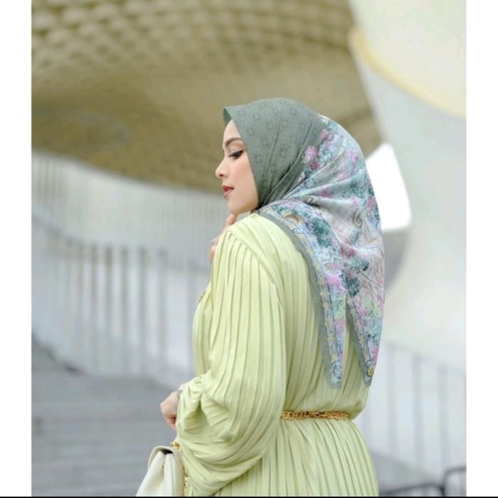 Button Scarves The Sevilla Series Voal Square - Garden