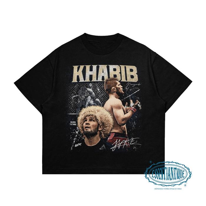 [COD]KAOS PETARUNG UFC BOOTLEG KEREN KUALITAS KATUN COMBED UNISEX PRIA WANITA - KAOS KHAMZAT CHIMAEV