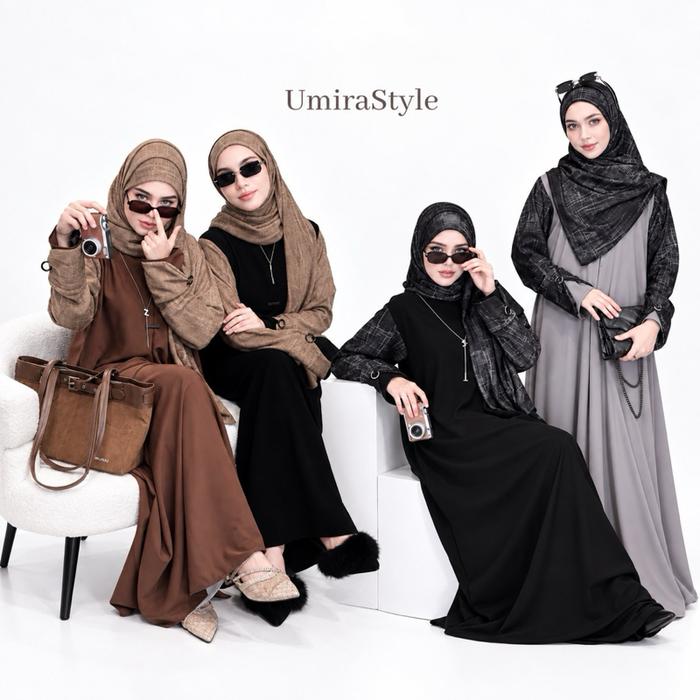 UmiraStyle ABAYA LEZZO BY umirastyle dengan Material Arabian Mix LOAVER PREMIUN Elegan untuk Penampi