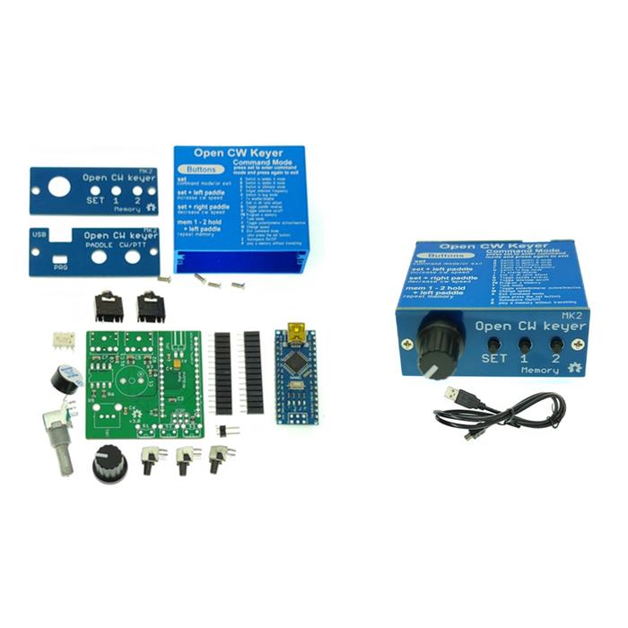 Open CW Keyer MK2 KIT With Metal Case CW Keyer MK2 KIT CW Speed