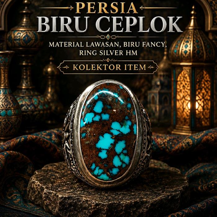 Pirus Persia Ceplok Biru Fancy