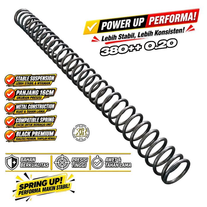SPRING XTR 416/790 BLACK PREMIUM FLAT PER PEGAS PISTON OD 14mm 16cm