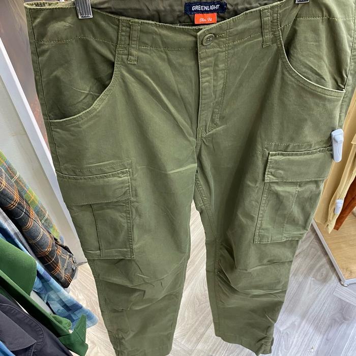Celana Cargo Greenlight Original Zipper 209022313 Hijau dan Hitam