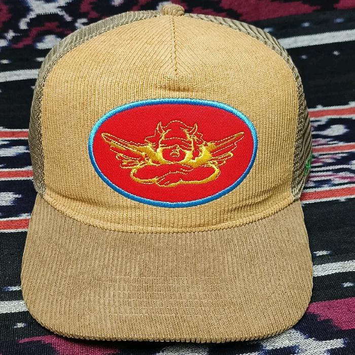 Topi Boys Lie Brown Color Trucker Hat Second Original