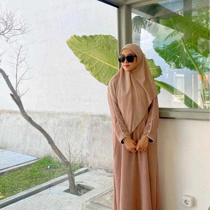 Mecca DAily Abaya Batwing Umroh INNARA Crinkle Airflow Premium by Daf Collection - Mewah, Tangan, Ib
