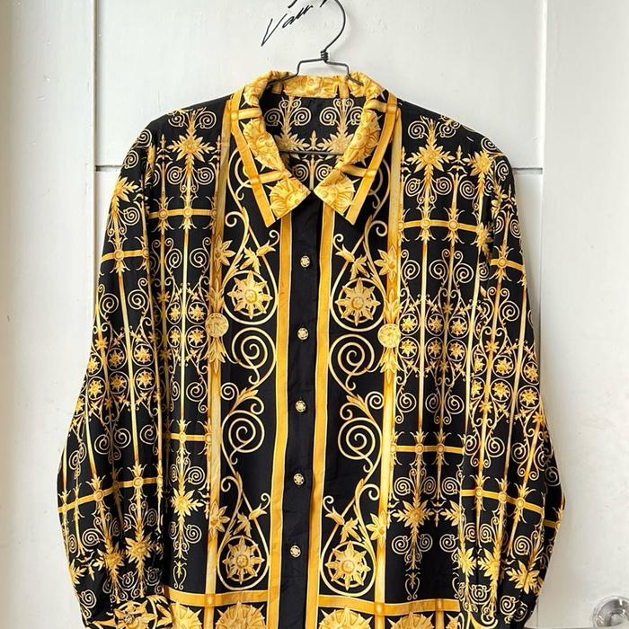 VERSACE Chain Silk Shirts