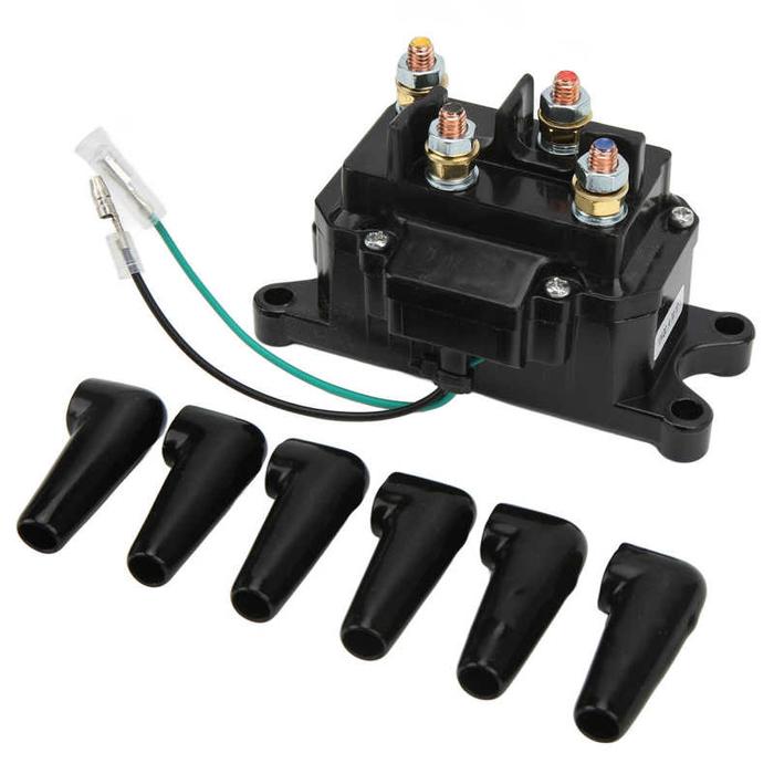 Winch Motor Kontaktor 12V 250A Tembaga Posting Winch Solenoid Relay