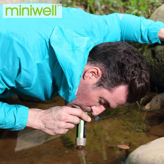 Miniwell Outdoor Portable Survival Water Filter Can Drink Water