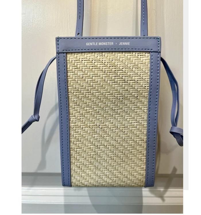 Gentle Monster x Jennie Jentle Garden"Woven Straw Crossbody Bag Iphone tas sling bag kacamata