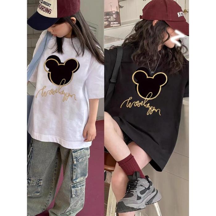 Kaos anak|cewek 10 tahun import|2-12 Tahun|kaos Cetakan Logo Miki Tikus yang lucu|korea style premiu