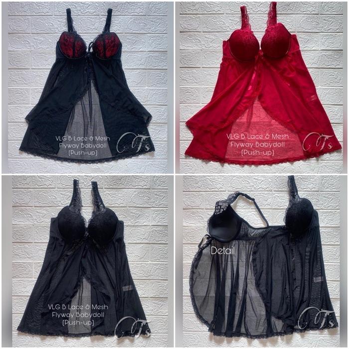 VALEGE Lace & Mesh Flyway Lingerie (CODE B)