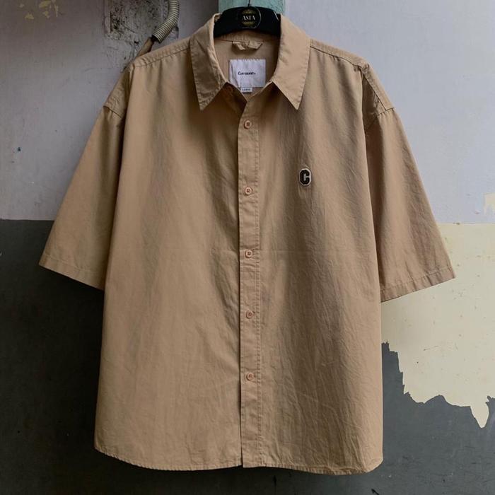 Kemeja covernat oversize lengan pendek preloved