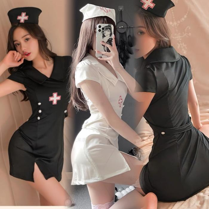 Lingerie Cosplay  Hot Cosplay Perawat Baju Dinas Malam  3A582