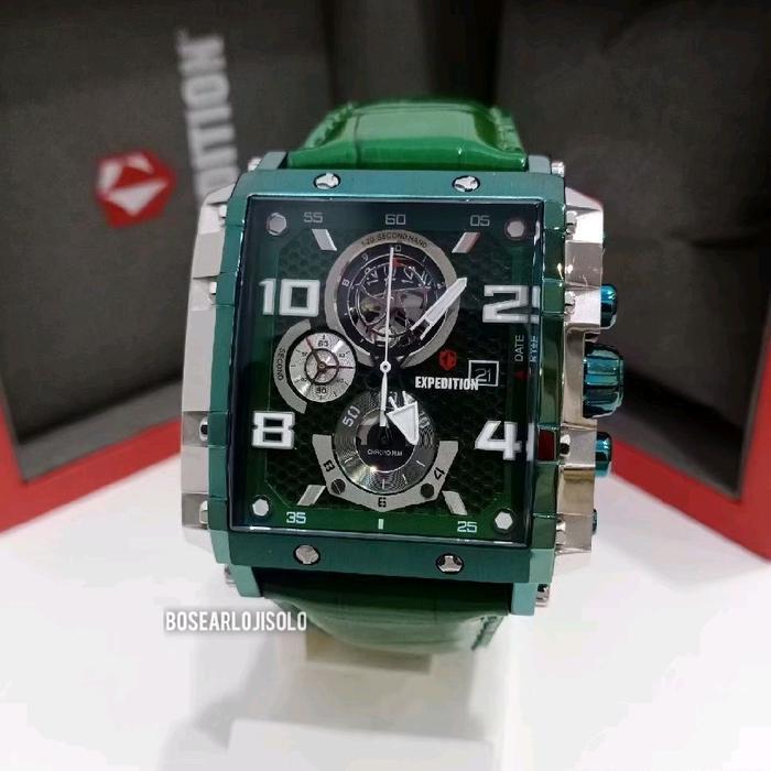 JAM TANGAN PRIA EXPEDITION E6757 GREEN ORIGINAL