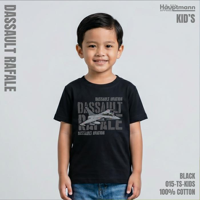 Hauptmann - Kaos Anak Distro - Dassault Rafale - Pesawat Jet Fighter - Modern Warfare - Cotton 100%