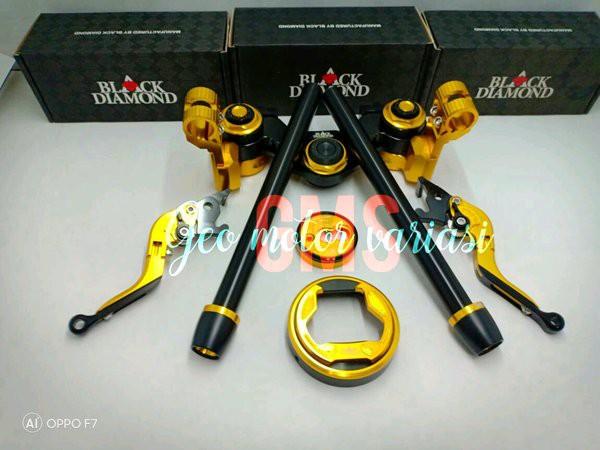 stang jepit handel aksesoris yamaha Nmax Black diamond