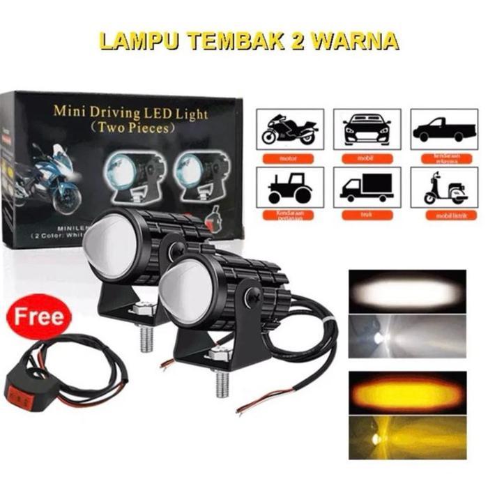 LAMPU LED LASER MINI DRIVING D2 D3 WATERPROOF