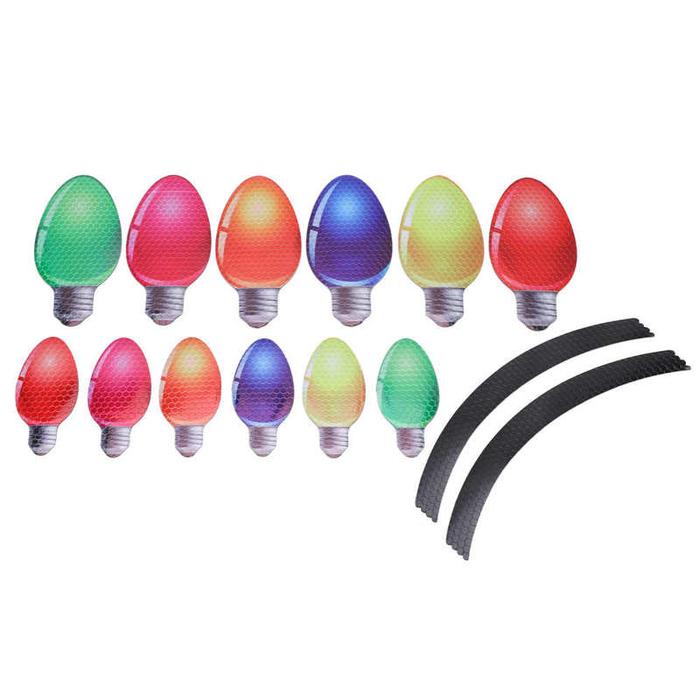 Stiker Magnet Lampu Bohlam Natal Mobil Stiker Magnet Lampu Bohlam