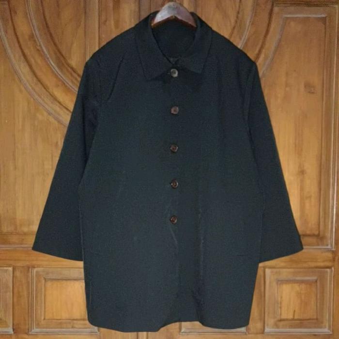 PL Coat Jaket Wanita Hitam Bigsize LD 122
