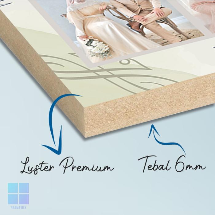 TERLARIS Paket Cetak Foto Bingkai MDF 16Rs 40x60cm cocok untuk prewedding dan wedding gate READY