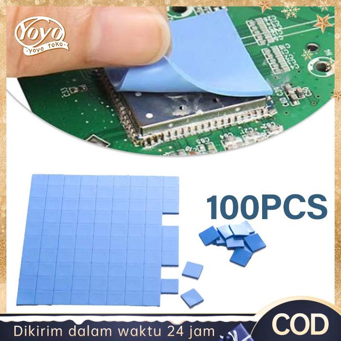 Thermal Pad Silicon GPU CPU 10cm X 10cm Heatsink Bantalan Silikon Konduktif Termal