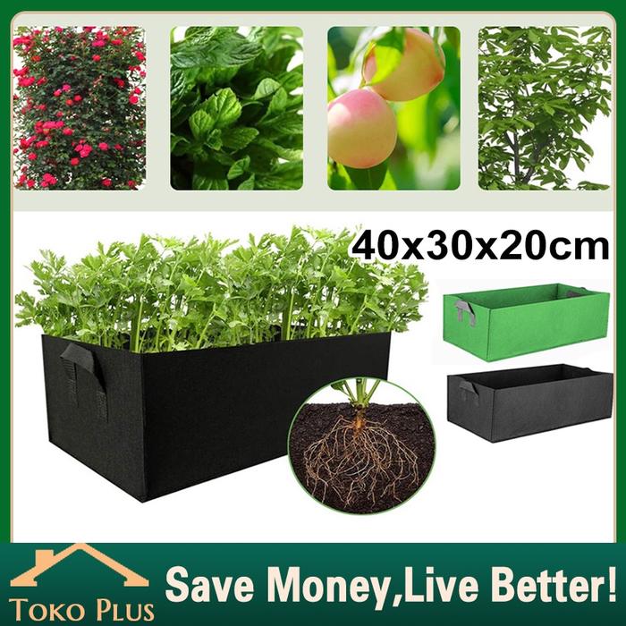5Pcs Hedge Planter Bag Small Kantong Pot polybag bibit Tanaman pagar bunga sayuran buah planter bag
