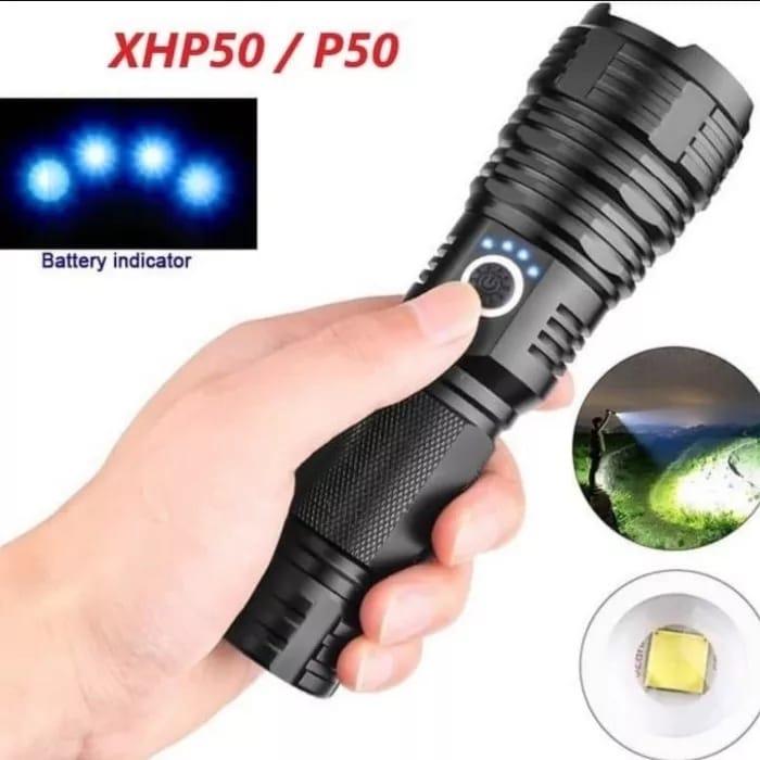 SENTER SWAT LED XHP50 LONG RANGE - ZOOM - CHARGER USB