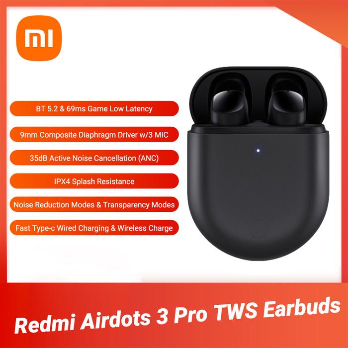 Xiaomi Redmi AirDots 3 Pro BT5.2 Earphone TWS, Earphone True Wireless