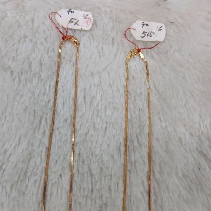 kalung cassandra emas kadar 70% berat 5gram & 5,15gram