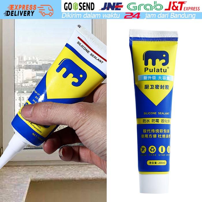 120/200ML Lem Kaca Perekat Mangkuk Toile / Lem Sealant Silikon Untuk Keramik, Lem Untuk Pembatas Air