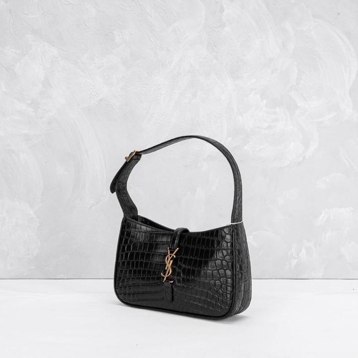 YSL MONOGRAM HOBO BAG CROCO