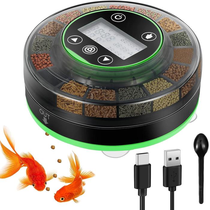 Automatic Fish Feeder for Aquarium, Automatic Food Dispenser with