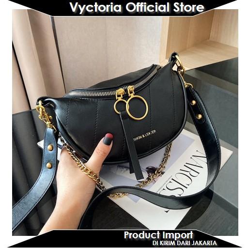 (COD) Vyctoria VOS30337 Tas Pinggang Wanita Waistbag Import Slingbag Promo EL5053 JTF30337 CR7165 LT