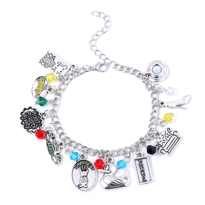 TV Show Friends Bracelets For Women Men Friendship Gift Fashion Central Park Coffee Time Dangle Char