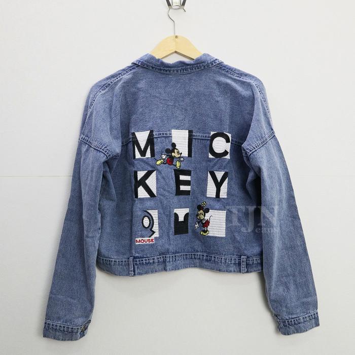 TJN Oversize mickey dom jacket jeans wanita