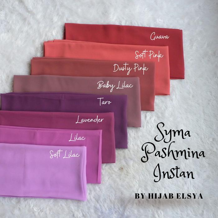 Syma Pashmina Instant Premium, Kerudung Instant 2In1 With Inner Jersey, Hijab Instant Premium 2In1 D