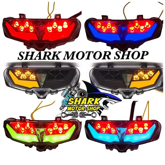 Lampu stop XABRE-VIXION R, NVL Led 3in1 lampu sen running kuning