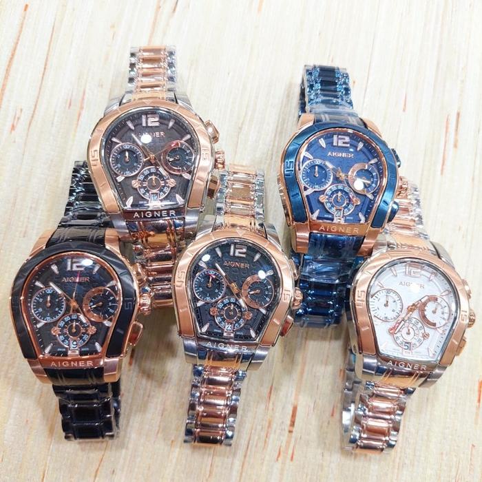 Ready Stock Jam Tangan Wanita Aigner Palermo Stainles Steel Original 100%