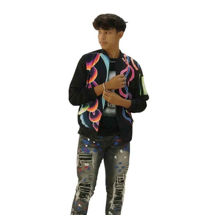 Baju Atasan Jaket Bomber Batik Tulis Fosfor Dewasa - Formal