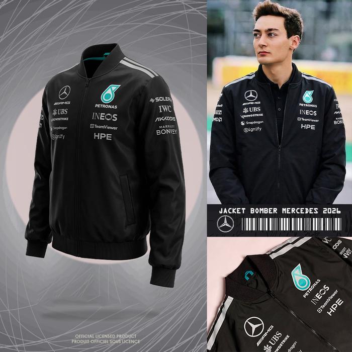 JACKET BOMBER MERCEDES AMG F1 2026 | JAKET BOMBER PRIA KEREN TERBARU TIM F1 RACING