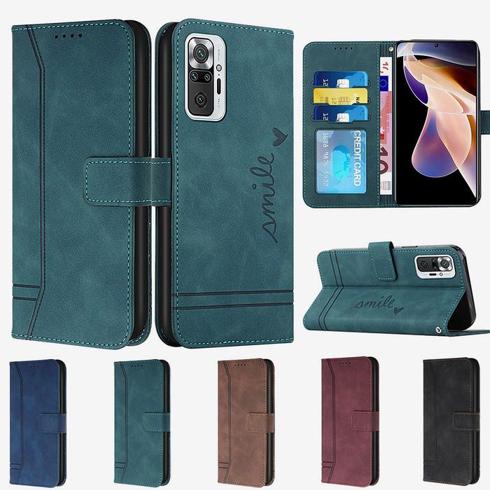 Leather Wallet Case for Xiaomi Redmi Note 12 Pro Note 12 11 11S 10 9