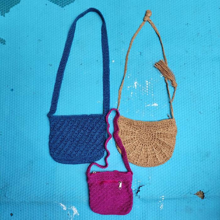 Borongan Second Slingbag Rajut