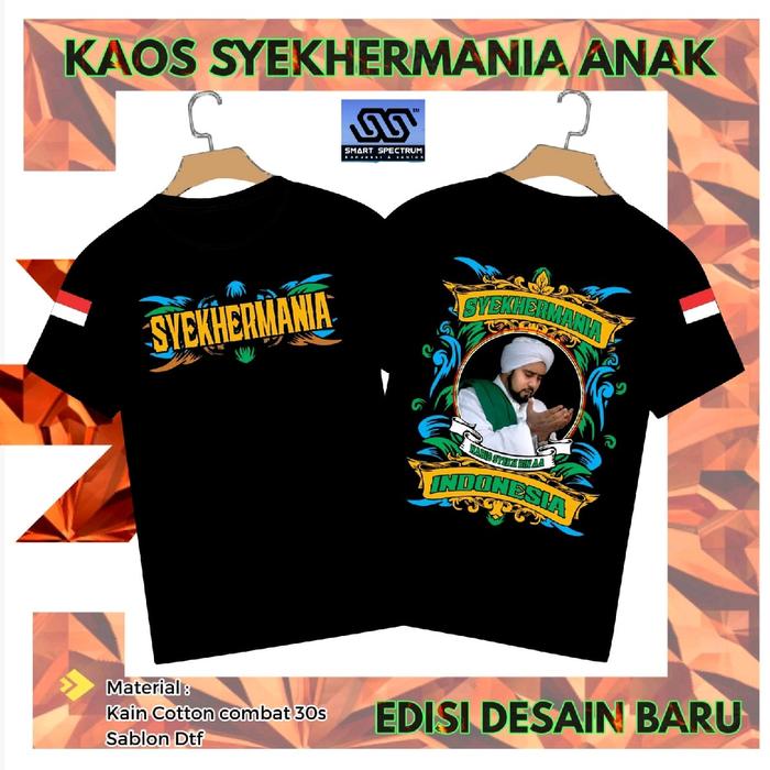 KAOS SYEKHERMANIA ANAK DESAIN BARU | KAOS SYEKHERMANIA