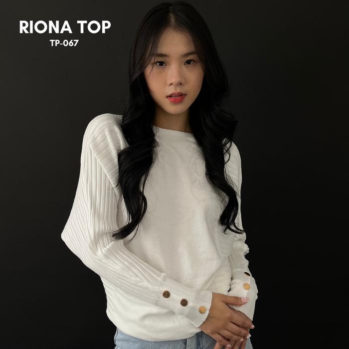 IMPORT RIANA Atasan Wanita Panjang Hijab Batwing Rajut Halus (PT-067)