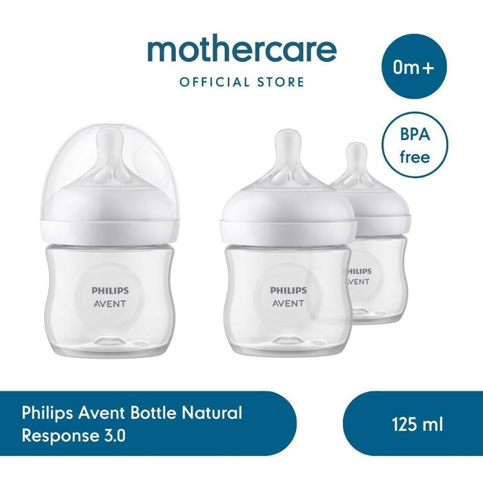 Philips Avent Bottle Natural Response 3.0 125ml - Botol Susu