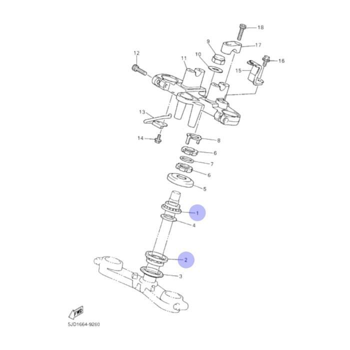Bearing Komstir Comp Yamaha XJ900 XJ 900 Koyo Japan