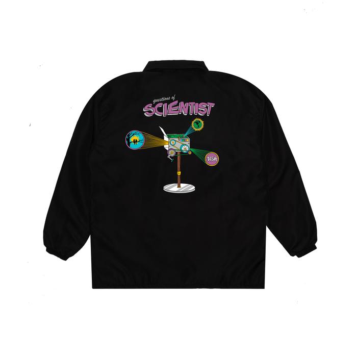 Vish The Scientist Coach Jacket - Jaket Hitam Vish by Nevertoolavish